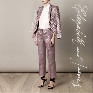 Elizabeth&James Lilac Gold Jacquard Pant